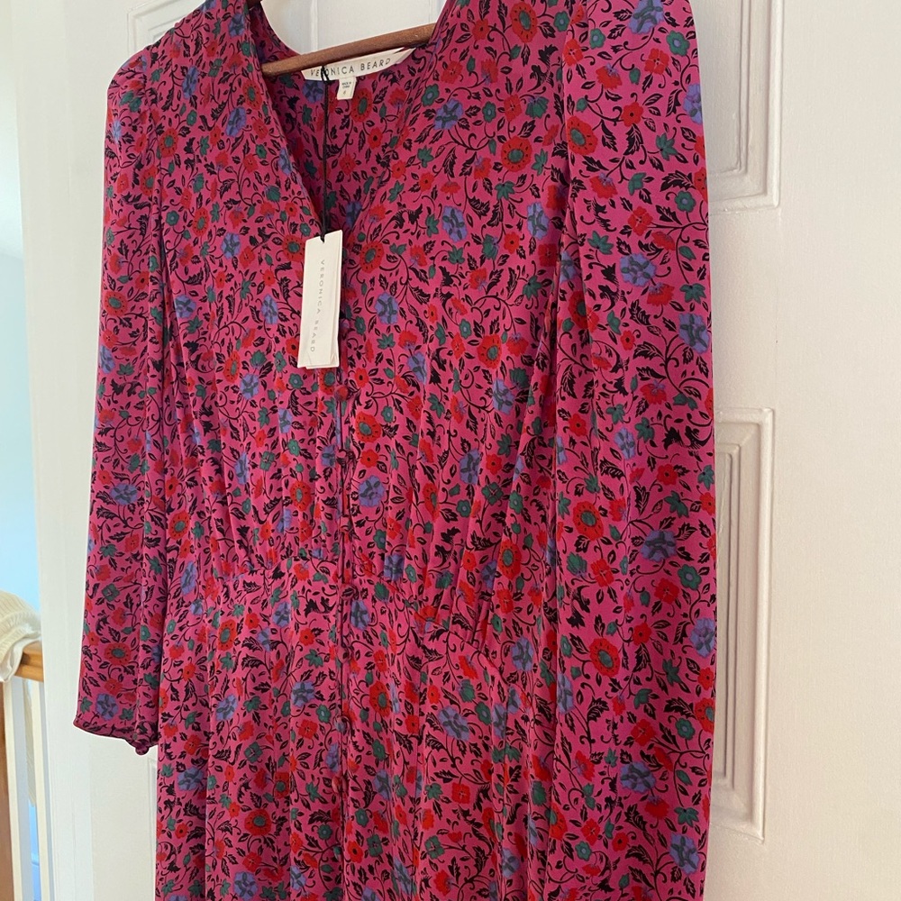 VERONICA BEARD DRESS 100% SILK 3/4 sleeved midi length(offers welcome 🎊🎉 💛